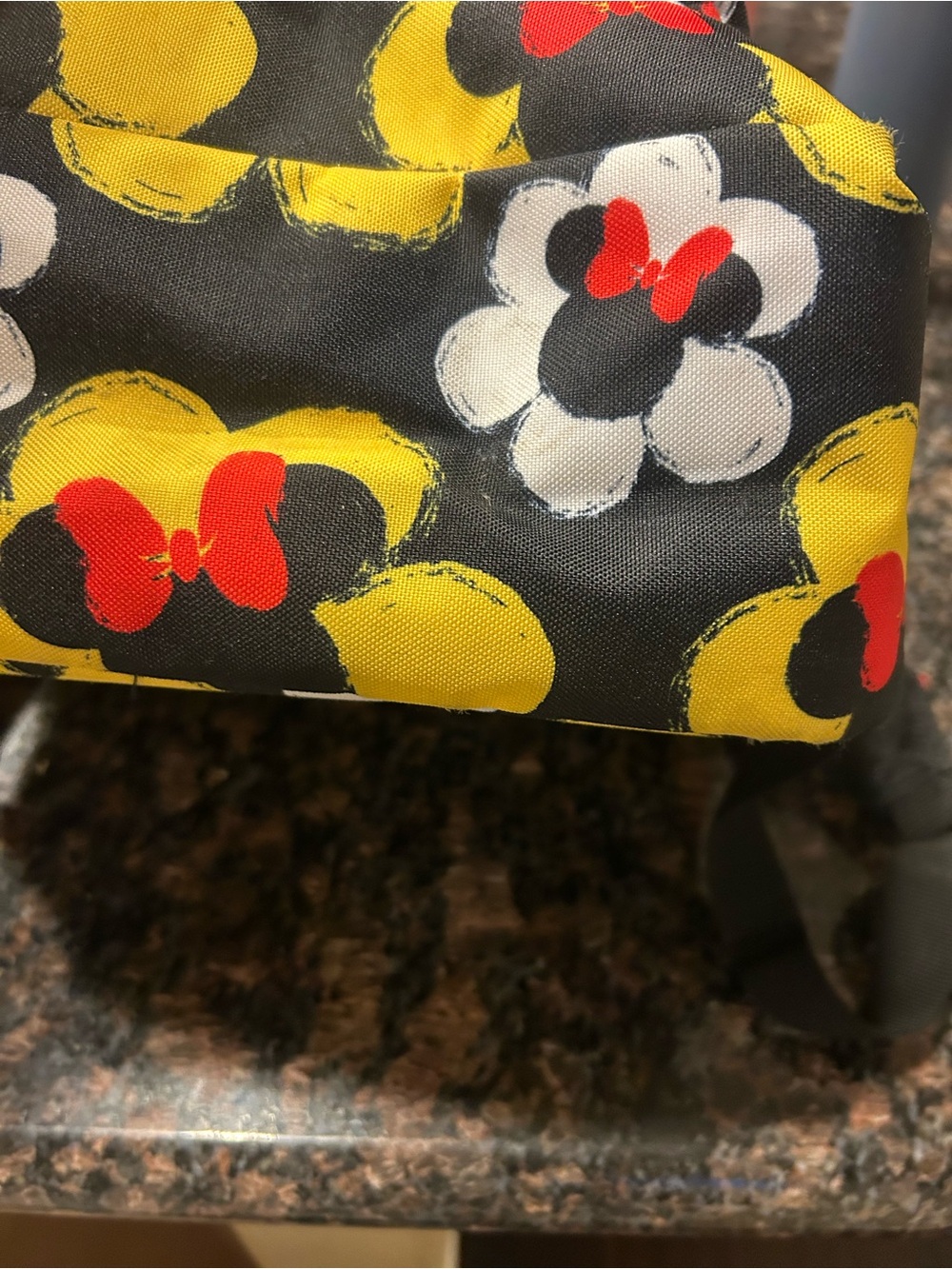 Loungefly Kids' Black Backpack with Yellow & Red Minnie Floral Print - Picture 7 of 7